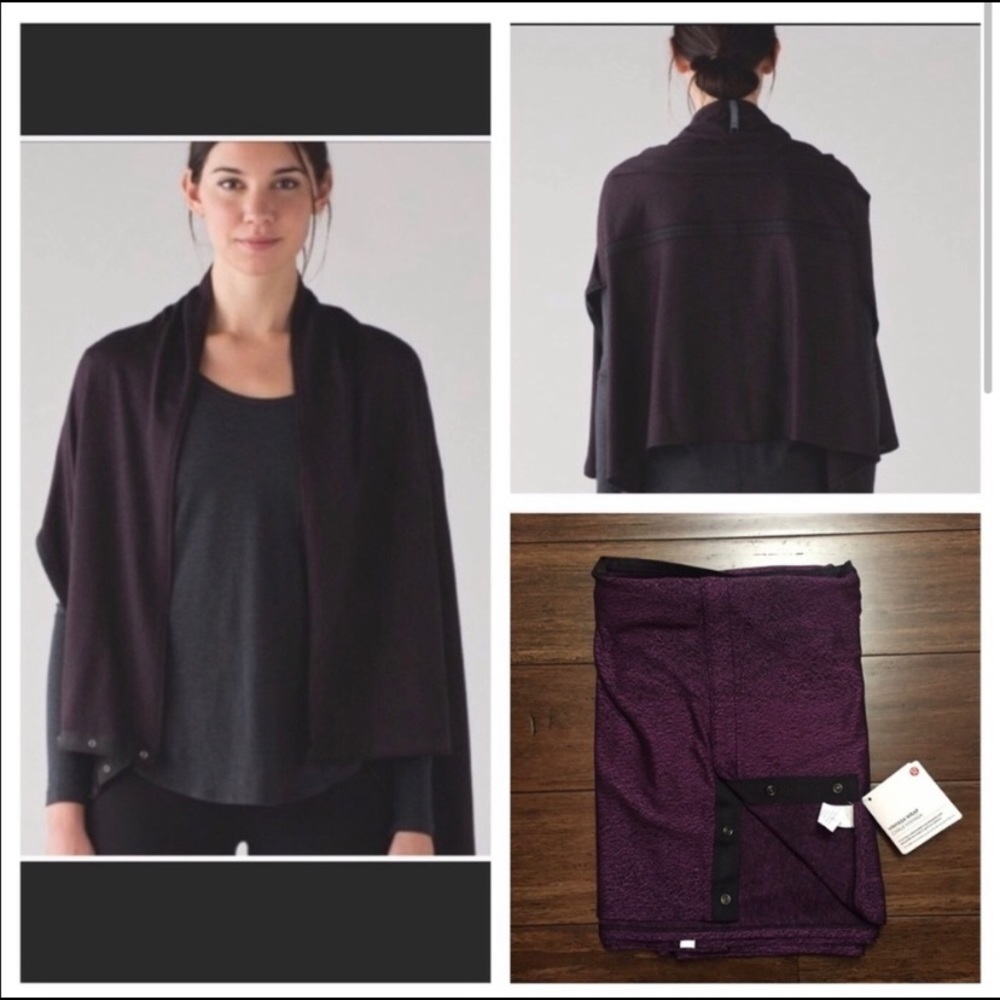 Lululemon vinyasa wrap scarf rulu purple marble